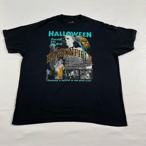 Halloween Graphic Short Sleeve T-Shirt Michael Meyers John Carpenter Horror 2X